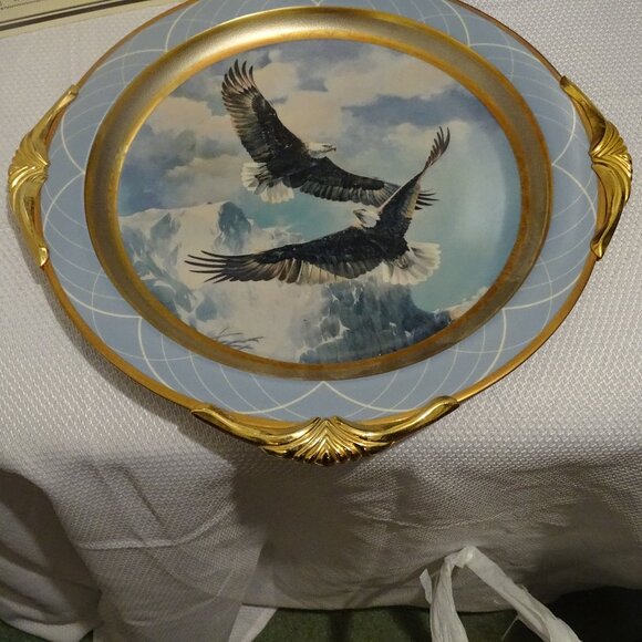 Fountainhead Collector Plate As Free As The Wind Eagle Mario Fernandez #/3633 - Picture 3 of 10